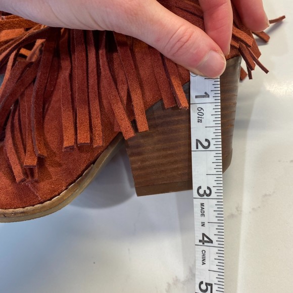 ❌ [SOLD] Coconuts by Matisse Lambert Fringe Bootie Burgundy Size 6 - Picture 9 of 9